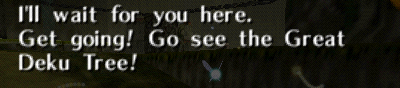 Actual original OoT glyphs and texture filtering for the same dialogue