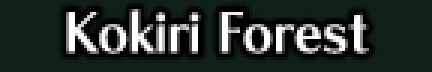 Original Kokiri Forest area-entry title-card texture